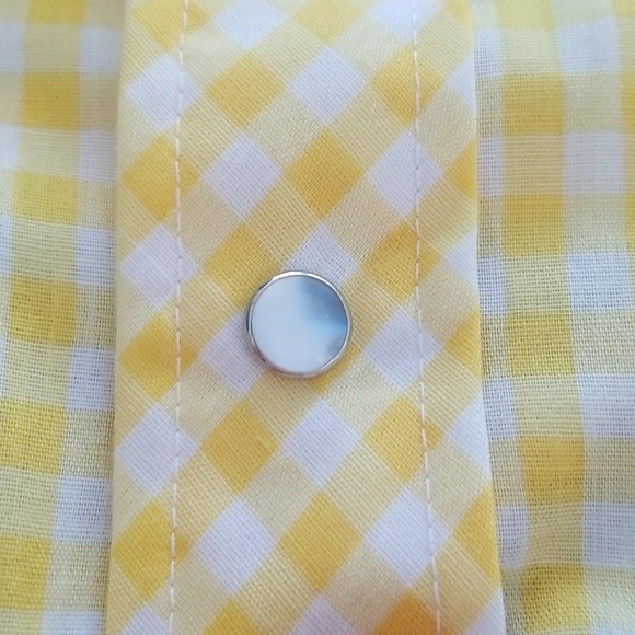 Malco Modes Vintage Square Dance Snap Button Shirt - Picture 4 of 8